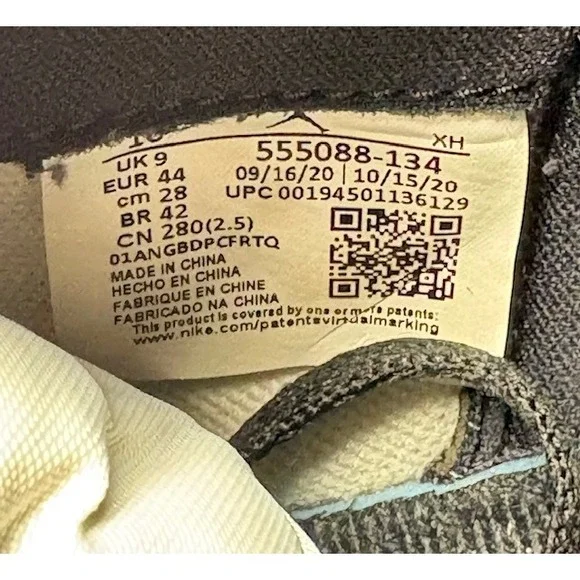 Jordan 1 Retro High OG University Blue 555088-134 Mens sneakers size 10 - Picture 8 of 8